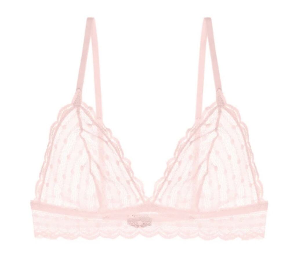 Cosabella S pink lily Sweet Treats Dots Soft Bra lingerie underwear lace sexy